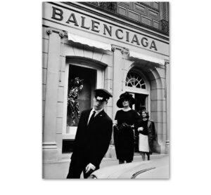Plakat modowy Balenciaga