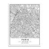 Plakat mapa Paris