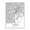 Plakat mapa Tokyo
