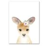 Plakat dla dzieci kangurek z wianuszkiem