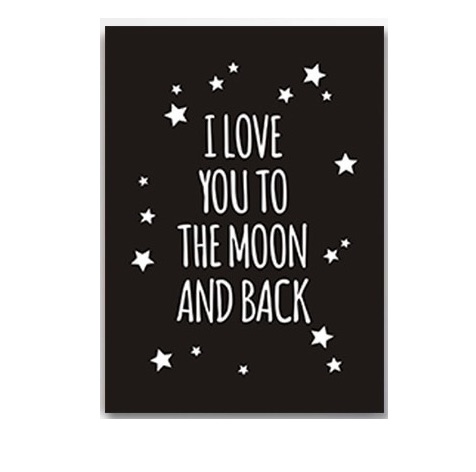 Plakat na ścianę to the moon and back