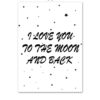 Plakat dla dzieci Love u to the moon