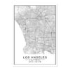 Plakat na ścianę Mapa Los Angeles