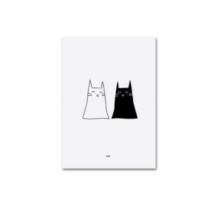 Plakat na ścianę Black&White Cats