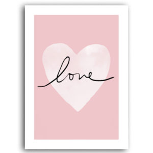 Plakat na ścianę Pink Love